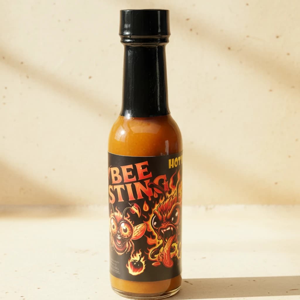 Bee Sting Hot Sauce - fire-spice theme main image
